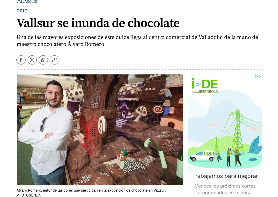 Vallsur se inunda de chocolate